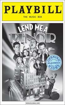 Lend Me a Tenor Limited Edition Official Opening Night Playbill 